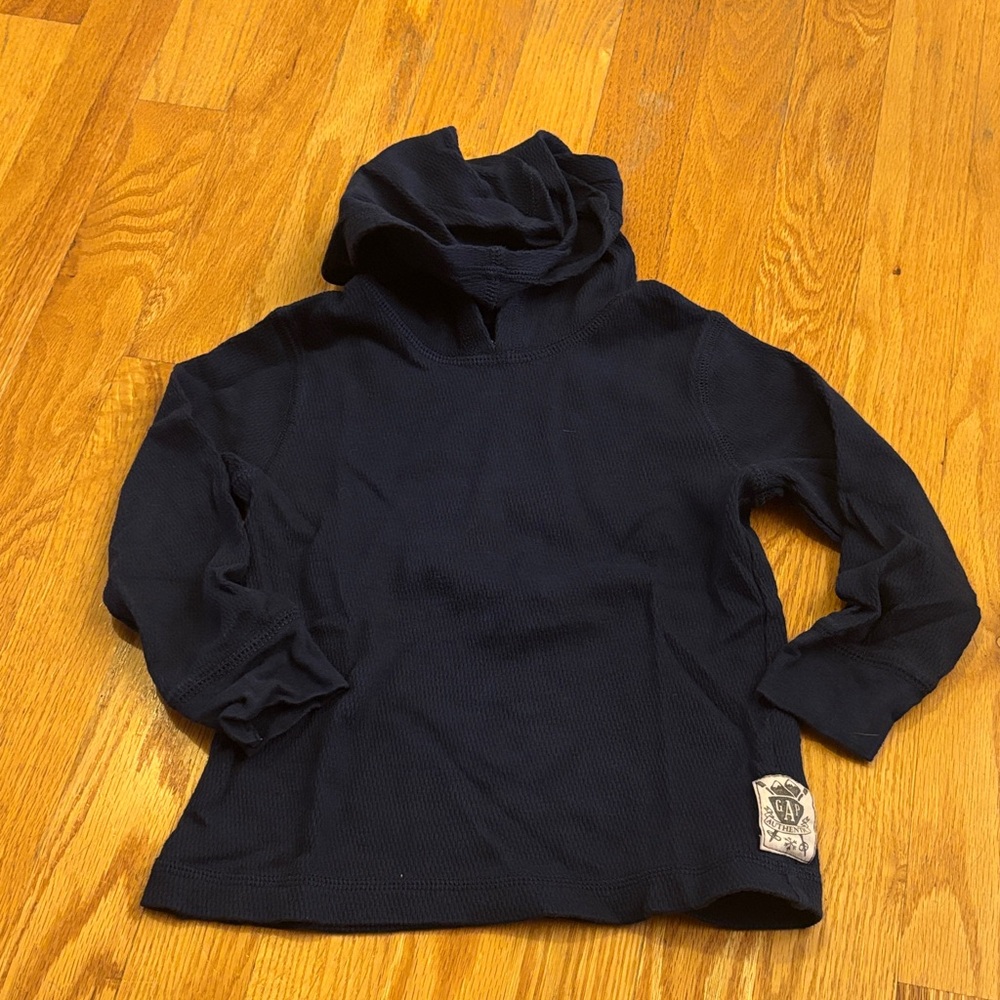 Navy Blue Hooded Sweat (Size 3)